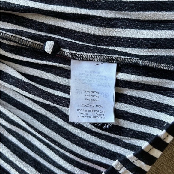 Madewell Ruffle Wrap Dress Sz 12 Black White Mini Floral classic preppy modern - Picture 10 of 14